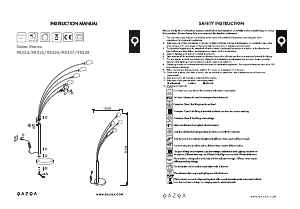 Instrukcja Qazqa 98291 Sixties Marmo Lampa