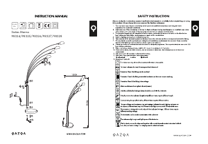 Manuale Qazqa 98291 Sixties Marmo Lampada