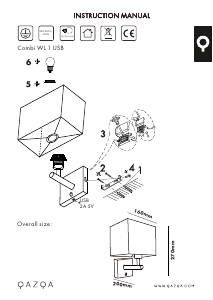 Manual de uso Qazqa 98372 Combi 1 Lámpara