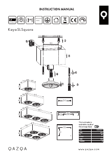 Manual de uso Qazqa 98377 Kaya Lámpara