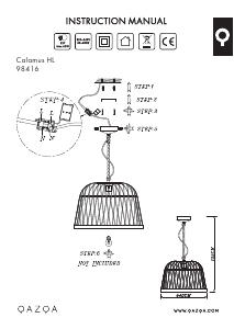 Manual de uso Qazqa 98416 Calamus Lámpara