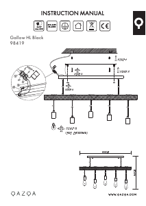 Bedienungsanleitung Qazqa 98419 Gallow Leuchte