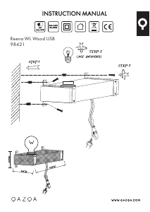 Instrukcja Qazqa 98421 Reena Lampa