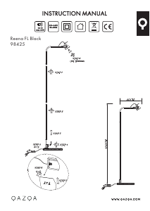 Instrukcja Qazqa 98425 Reena Lampa