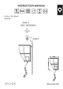 Bruksanvisning Qazqa 98426 Arthur Lampa