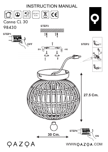 Instrukcja Qazqa 98430 Canna Lampa