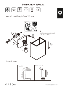 Manual de uso Qazqa 98434 Vete Lámpara