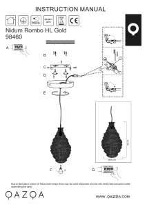 Instrukcja Qazqa 98460 Nidum Rombo Lampa