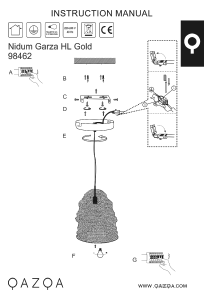 Manuale Qazqa 98462 Nidum Garza Lampada