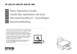 Mode d’emploi Epson XP-305 Expression Home Imprimante multifonction