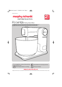 Manual Morphy Richards 400403 Stand Mixer