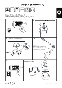 Manual de uso Qazqa 98690 Ducha Lámpara