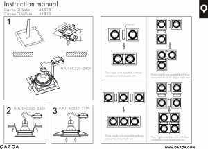 Manuale Qazqa 98711 Carree Lampada