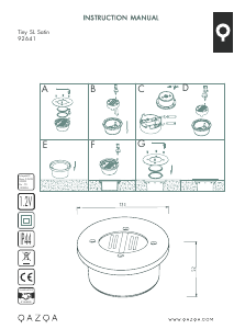 Manual de uso Qazqa 98714 Tiny Lámpara