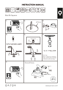 Manuale Qazqa 98715 Edu Lampada