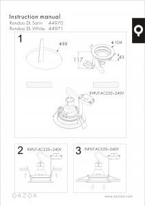 Bruksanvisning Qazqa 98717 Lampa