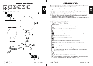Manuale Qazqa 98767 Pallon Lampada