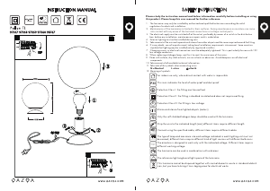 Instrukcja Qazqa 98767 Pallon Lampa