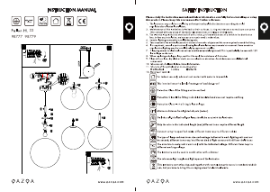 Bruksanvisning Qazqa 98777 Pallon Lampe