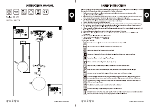 Manual de uso Qazqa 98778 Pallon Lámpara