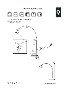 Bruksanvisning Qazqa 98781 XXL Lampe