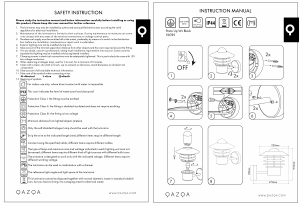 Manual de uso Qazqa 98789 Prato Up Lámpara