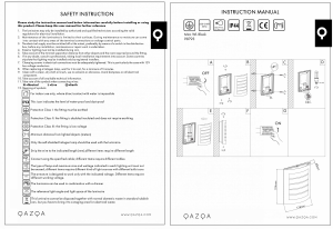 Bruksanvisning Qazqa 98793 Miro Lampa