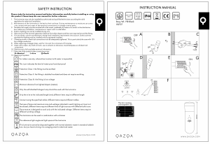 Bruksanvisning Qazqa 98797 Roxy Lampa