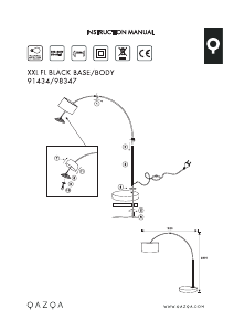 Bruksanvisning Qazqa 98805 XXL Lampe