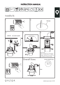 Instrukcja Qazqa 98816 Installa Lampa