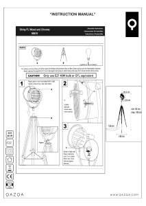 Instrukcja Qazqa 98818 Tripod Radiant Lampa
