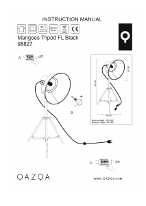 Bruksanvisning Qazqa 98827 Mangoes Lampa