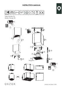 Instrukcja Qazqa 98856 Qubo Honey Lampa