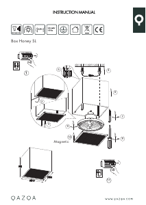 Bruksanvisning Qazqa 98858 Box Honey Lampa