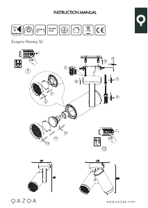 Bruksanvisning Qazqa 98860 Scopio Honey Lampa