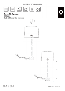 Bruksanvisning Qazqa 98865 Torre Lampe