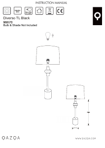 Bruksanvisning Qazqa 98870 Diverso Lampe