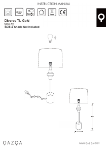 Bruksanvisning Qazqa 98872 Diverso Lampe