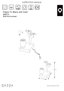 Bruksanvisning Qazqa 98873 Pajaro Lampe