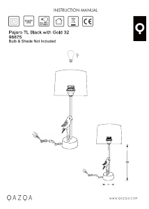 Instrukcja Qazqa 98875 Pajaro Lampa