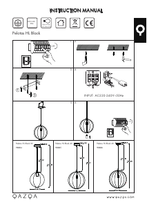 Manual de uso Qazqa 98884 Pelotas Lámpara