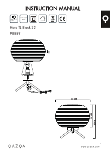 Bruksanvisning Qazqa 98889 Hero Lampa