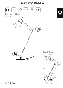 Bruksanvisning Qazqa 98892 Chappie Lampe