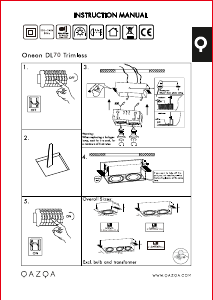 Manual de uso Qazqa 98912 Oneon 2 Lámpara