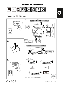 Bruksanvisning Qazqa 98912 Oneon 2 Lampe