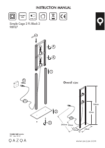 Instrukcja Qazqa 98927 Simple Cage 2 Lampa