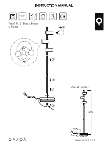 Manual de uso Qazqa 98928 Facil Lámpara