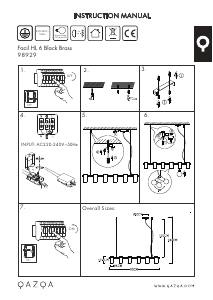 Manual de uso Qazqa 98929 Facil Lámpara