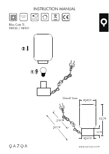 Manual de uso Qazqa 98931 Bliss Cute Lámpara