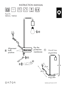 Bedienungsanleitung Qazqa 98933 Facil Leuchte